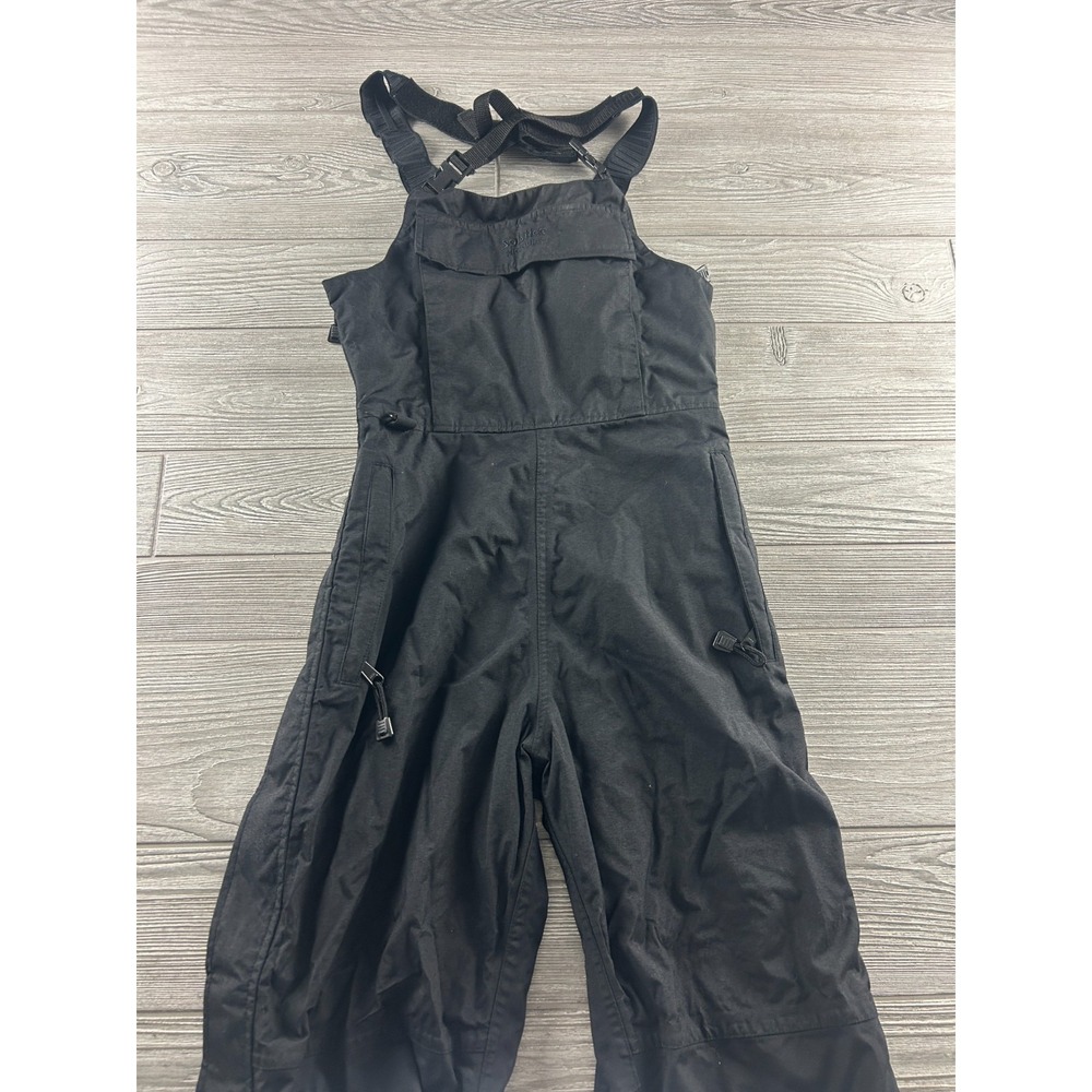 Solstice Apparel womens Snow Bib Size Medium Adjustable Black Full Side Zips